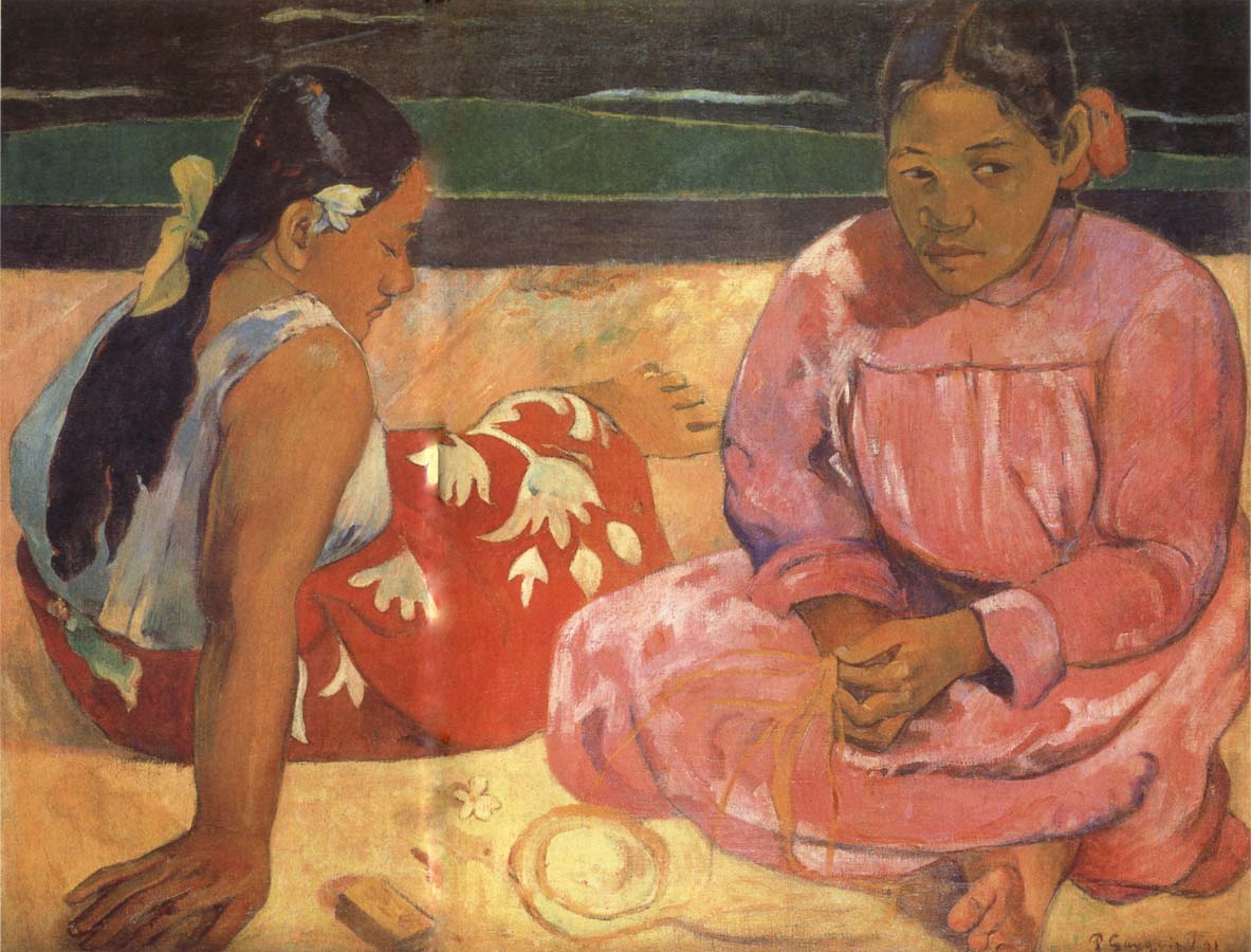 Paul Gauguin Two Women on the Beach